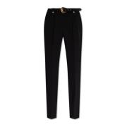 Versace Jeans Couture Höga byxor Black, Dam