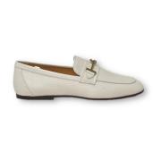 Tod's Läder Loafers White, Dam