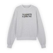 Maison Kitsuné Stilren Sweatshirt Gray, Herr