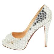 Christian Louboutin Pre-owned Pre-owned Laeder klackskor Gray, Dam