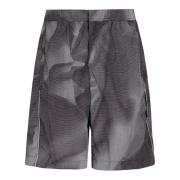 44 Label Group Rynkad Dragsko Shorts Gray, Herr