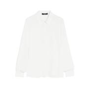 Max Mara Weekend Siden Crêpe de Chine Skjorta White, Dam