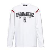 Dsquared2 T-shirt med långa ärmar White, Herr