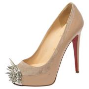 Christian Louboutin Pre-owned Pre-owned Laeder klackskor Beige, Dam