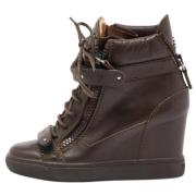Giuseppe Zanotti Pre-owned Pre-owned Laeder sneakers Brown, Dam