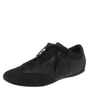 Versace Pre-owned Pre-owned Laeder sneakers Black, Dam