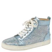 Christian Louboutin Pre-owned Pre-owned Laeder sneakers Blue, Dam