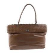 Bottega Veneta Vintage Pre-owned Läder axelremsvskor Brown, Dam