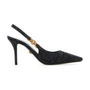 Versace Barocco Jacquard Medusa Pumps Black, Dam