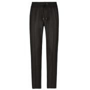 Dolce & Gabbana Grå Ull Track Pants Gray, Herr