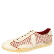 Louis Vuitton Vintage Pre-owned Tyg sneakers Beige, Dam