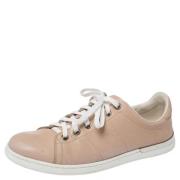 Gucci Vintage Pre-owned Laeder sneakers Beige, Dam