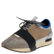 Balenciaga Vintage Pre-owned Laeder sneakers Gray, Dam