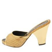 Fendi Vintage Pre-owned Laeder sandaler Yellow, Dam