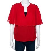 Giambattista Valli Pre-owned Pre-owned Silke toppar Red, Dam