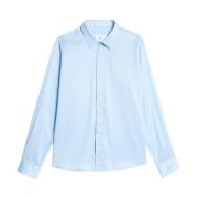 Ami Paris Sky Blue Hidden Buttoning Skjorta Blue, Herr