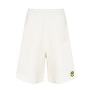 Barrow Vita Shorts med Smile Logo White, Herr