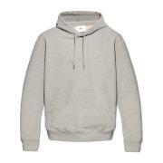 Ami Paris Broderad hoodie Gray, Herr