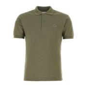 Lacoste Army Green Piquet Polo Shirt Green, Herr