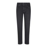 Acne Studios Svarta Denim Jeans Black, Herr