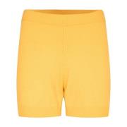 Designers Remix Elastiska Ull Shorts Yellow, Dam