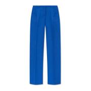 Coperni Ull plisserade byxor Blue, Dam