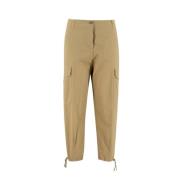 Aspesi Straight Trousers Beige, Dam