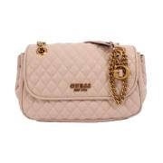 Guess Nude Cross Body Väska med Flera Fack Beige, Dam