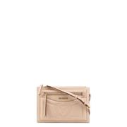 Moschino Nude Polyuretan Clutch för Damer Beige, Dam