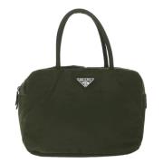 Prada Vintage Pre-owned Tyg prada-vskor Green, Dam