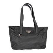 Prada Vintage Pre-owned Tyg prada-vskor Black, Dam