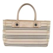 Burberry Vintage Pre-owned Canvas handvskor Beige, Dam