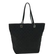 Gucci Vintage Pre-owned Canvas totevskor Black, Dam