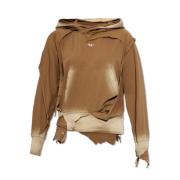 Diesel ‘F-Matte’ hoodie Brown, Dam