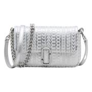 Marc Jacobs Silver Mini Skuldväska med Flera Bäralternativ Gray, Dam