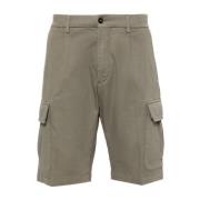 Corneliani Cargo Shorts med Blandad Bomull Green, Herr