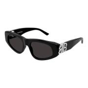 Balenciaga Bb0095S 018 Sunglasses Black, Dam