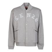 Kenzo Academy Bomber Sweatshirt Gray, Herr