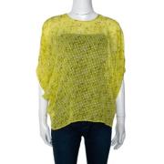 Giambattista Valli Pre-owned Pre-owned Silke toppar Yellow, Dam