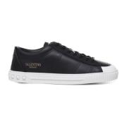 Valentino Garavani Cityplanet Läder Sneakers Black, Herr