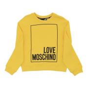 Love Moschino Gul Bomullströja Yellow, Dam