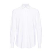 Corneliani Italiensk Stretch Skjorta White, Herr