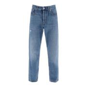 Valentino Garavani Tapered Jeans med Mediumtvätt och VLogo Signatur Bl...