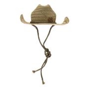 Ruslan Baginskiy Cowboy Monogram Hat med Straw Cord Beige, Dam