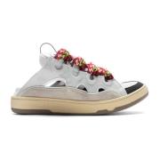 Lanvin Suede Lace-Up Mules Sneakers Multicolor, Dam