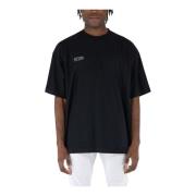 Vetements T-shirt med broderad logga inuti Black, Herr