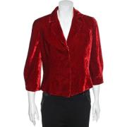 Armani Pre-owned Pre-owned Sammet ytterklder Red, Dam