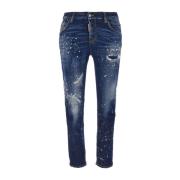 Dsquared2 Stiliga Jeans för Män och Kvinnor Blue, Dam