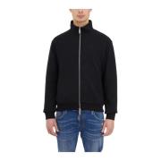 Dsquared2 Bomulls Zip-Up Sweatshirt Black, Herr