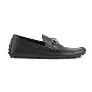 Gucci Svarta Horsebit Läderloafers Black, Herr